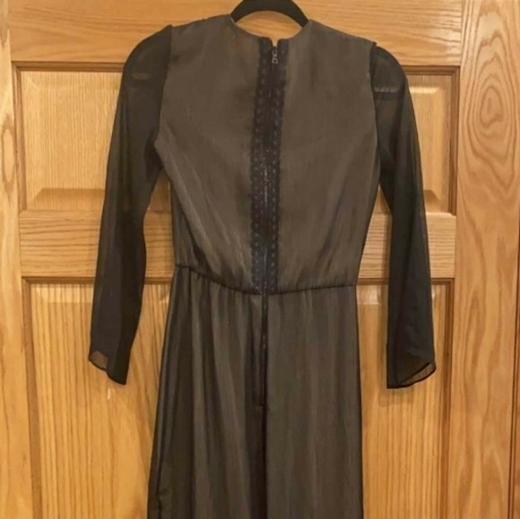 Alice+Olivia Kye Chiffon Lace-Trim Maxi Dress - Picture 10 of 16